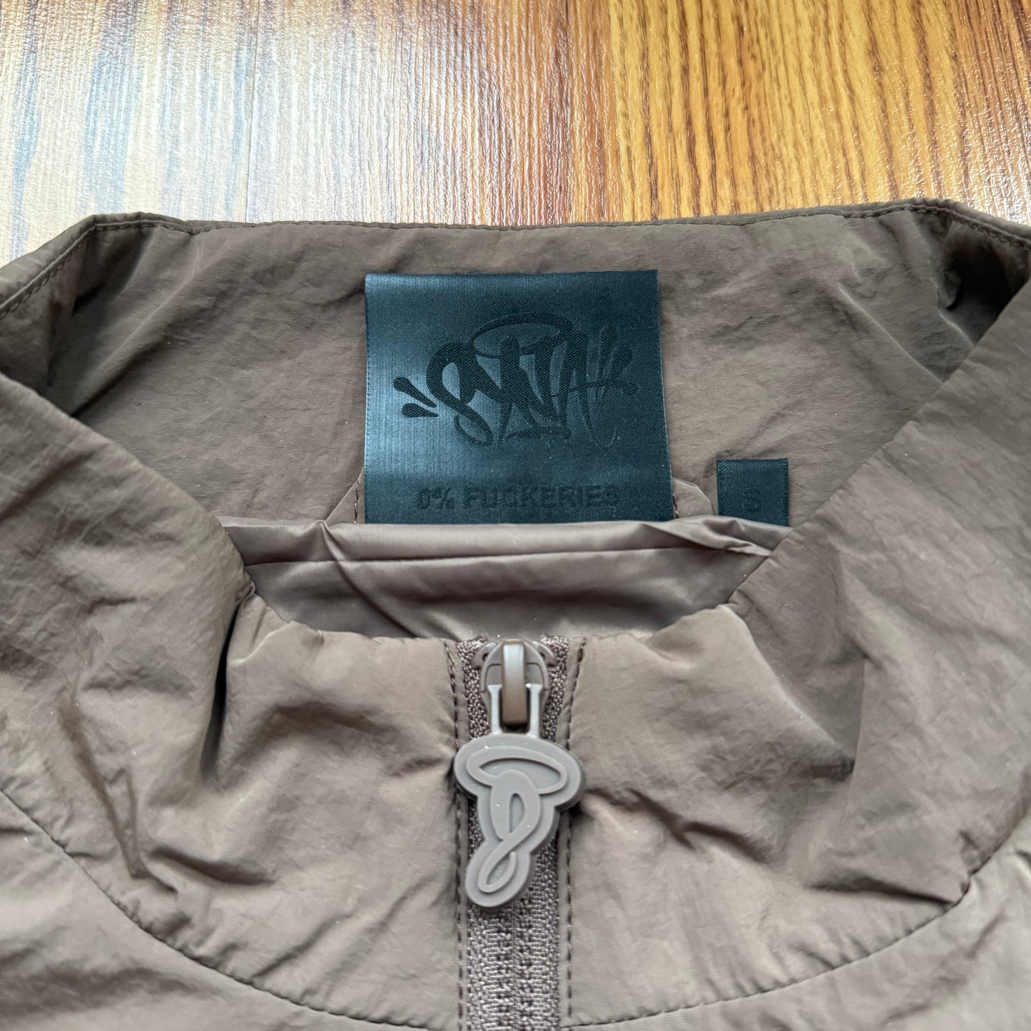 Syna World Pipe Track Jacket - Brown/Beige