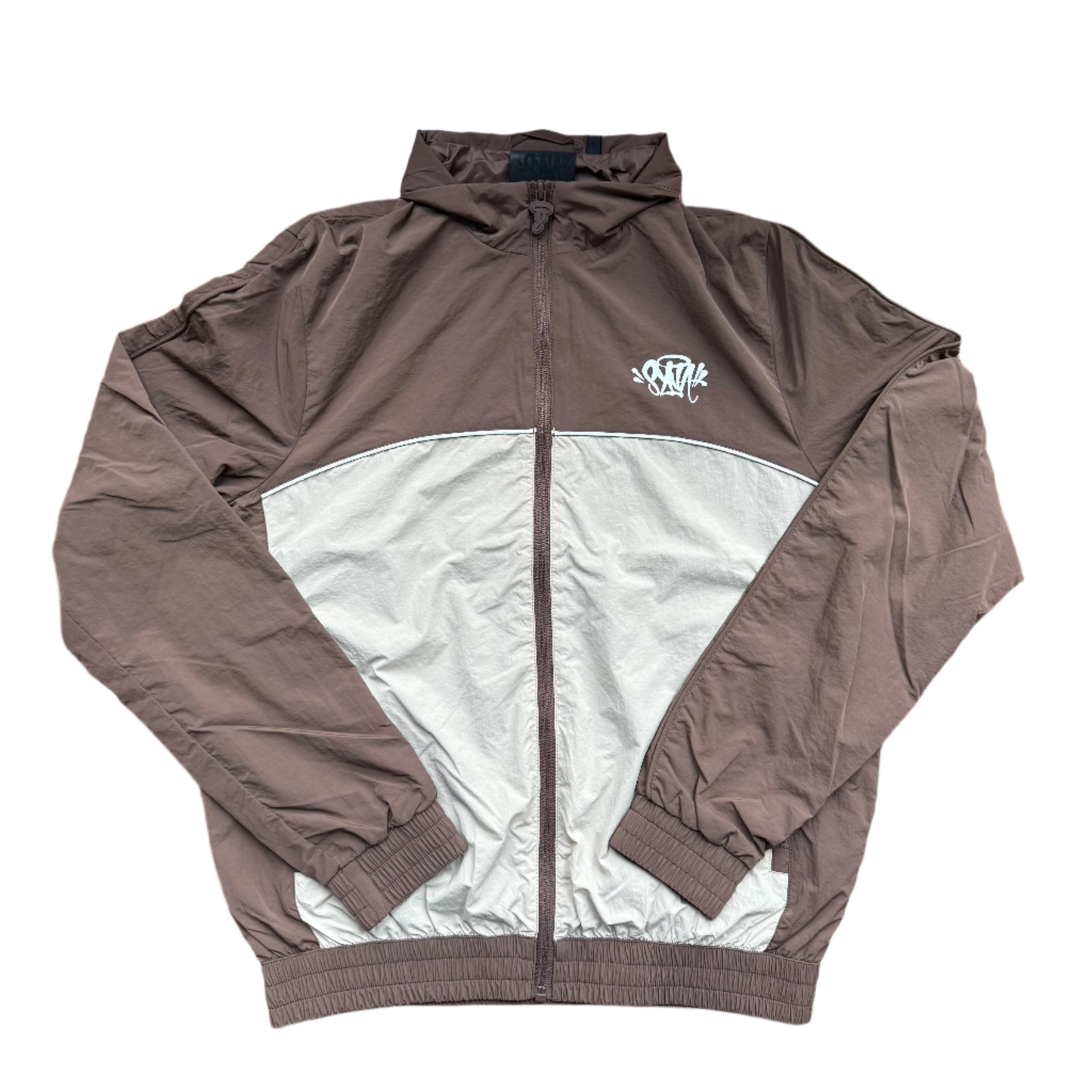 Syna World Pipe Track Jacket - Brown/Beige