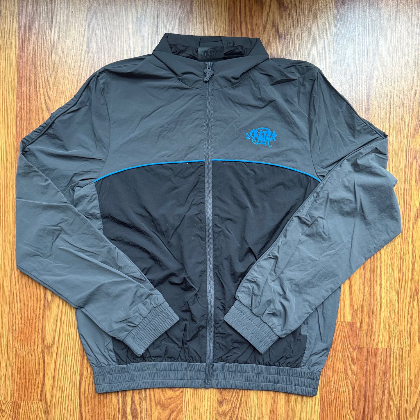 Syna World Pipe Track Jacket - Grey/Blue