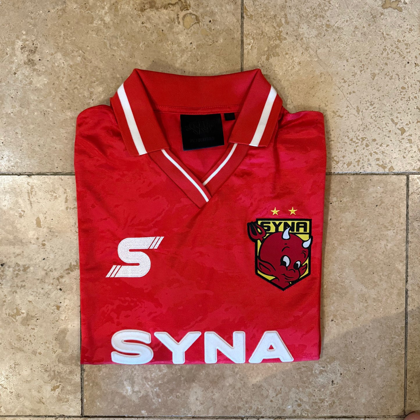Syna Red Footy Jersey Size M