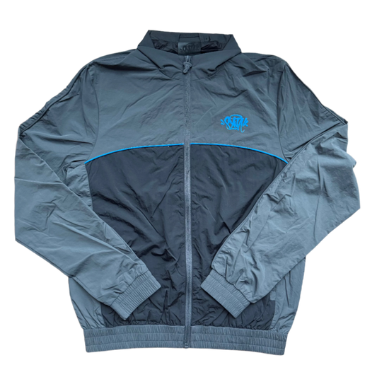 Syna World Pipe Track Jacket - Grey/Blue