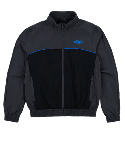 Syna World Pipe Track Jacket - Grey/Blue