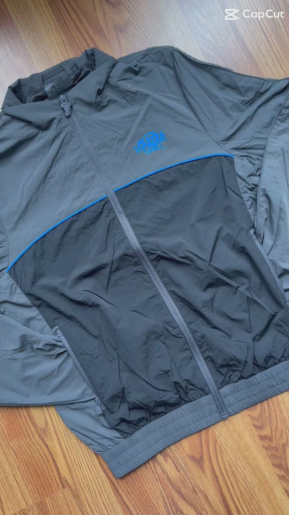 Syna World Pipe Track Jacket - Grey/Blue